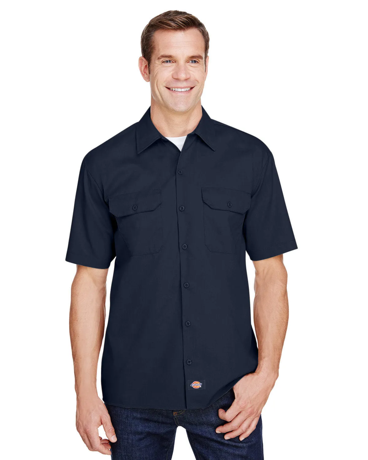 Dickies Men's FLEX Short-Sleeve Twill Work Shirt