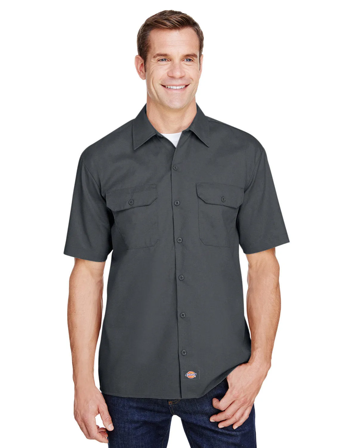 Dickies Men's FLEX Short-Sleeve Twill Work Shirt