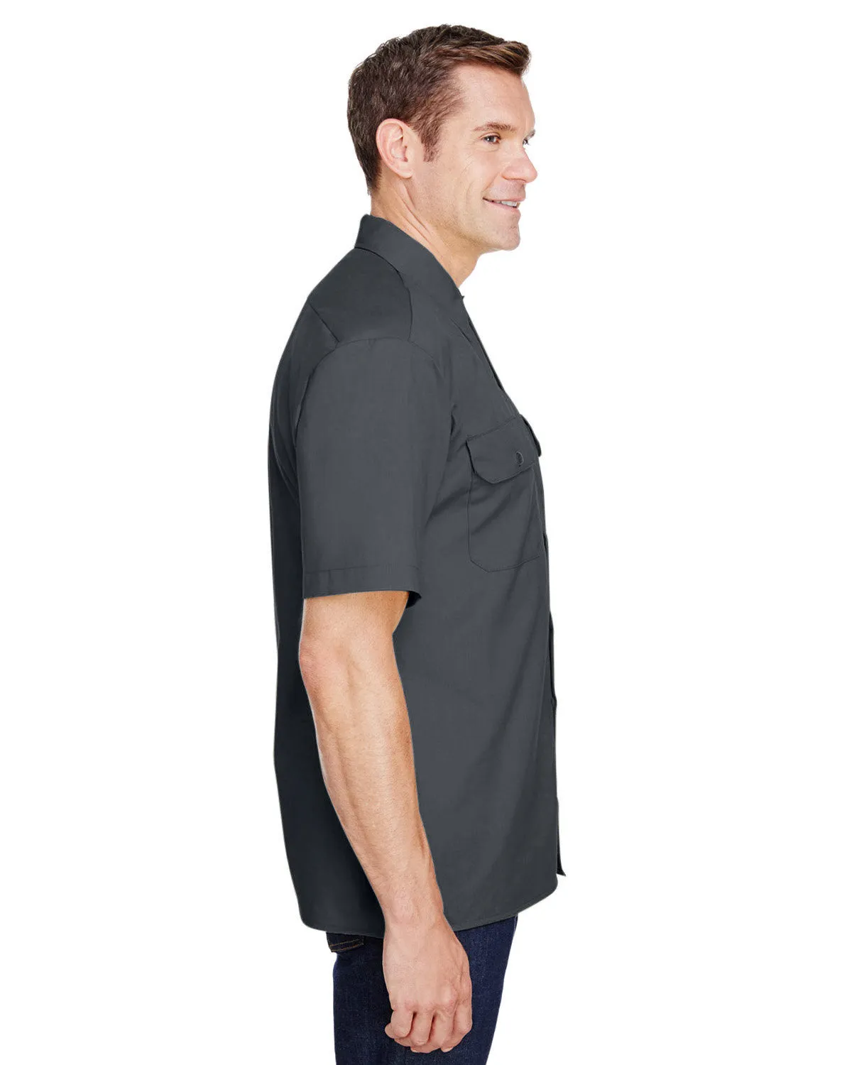 Dickies Men's FLEX Short-Sleeve Twill Work Shirt