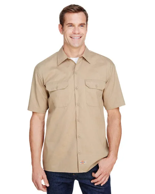 Dickies Men's FLEX Short-Sleeve Twill Work Shirt