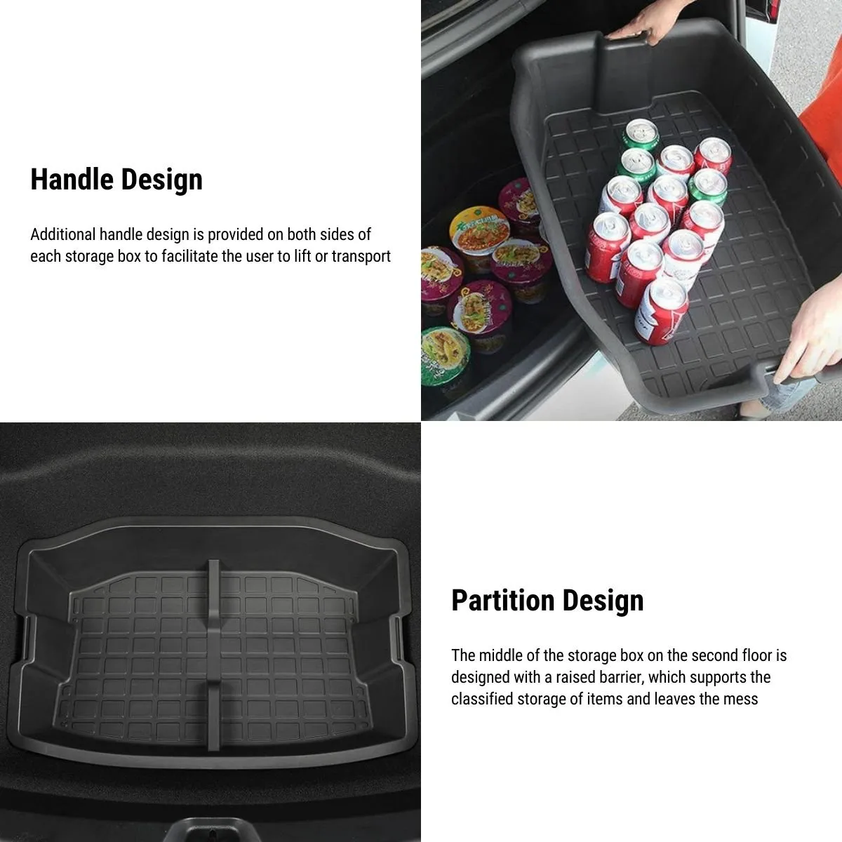 Double-Layer Trunk Organizer for Tesla Model 3