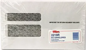 Double Window Tax Form Envelope/Continuous W-2 Forms9 1/2X5-5/824/Pack