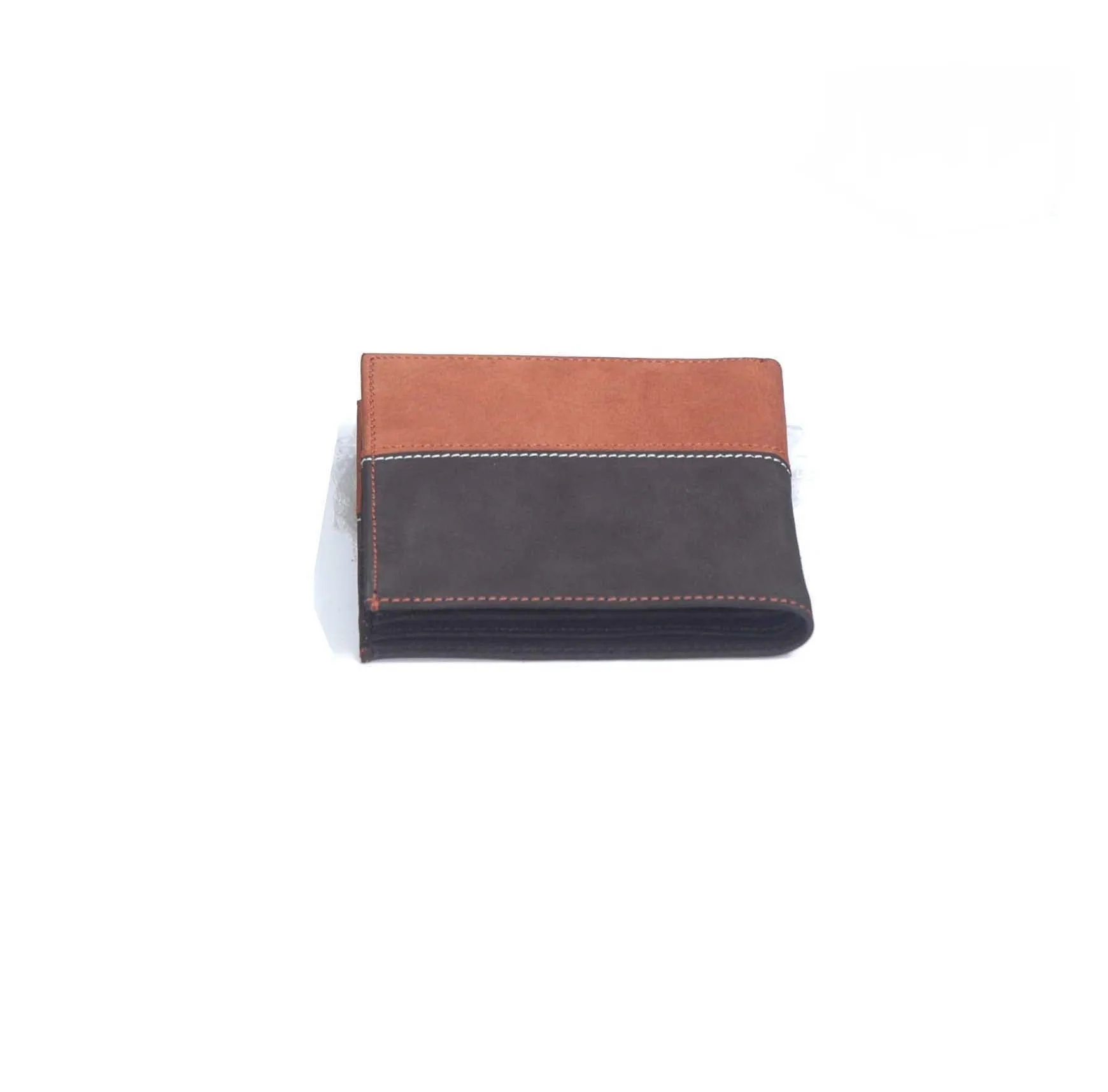 Dual Colour Nubuck Leather Mens Wallet