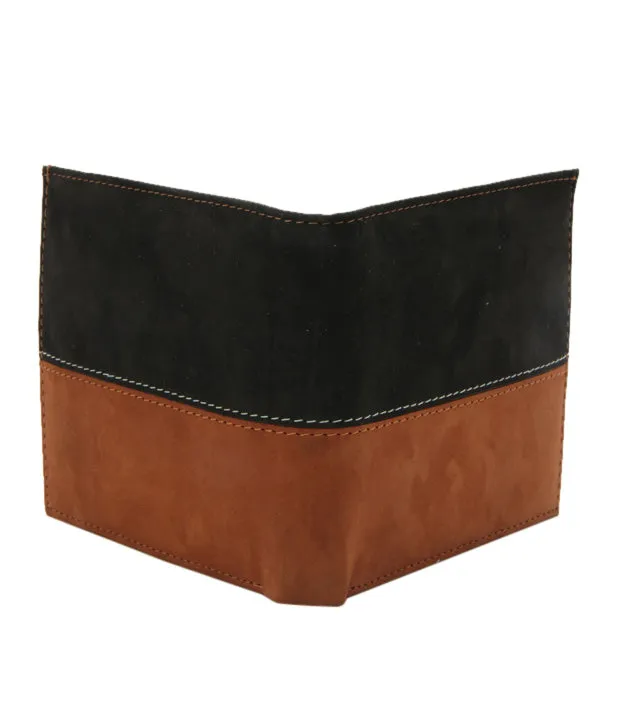 Dual Colour Nubuck Leather Mens Wallet