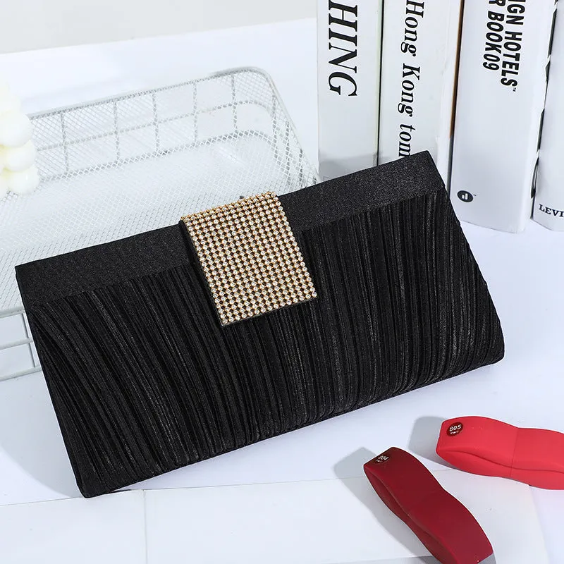 Elegant Check Square Handbag