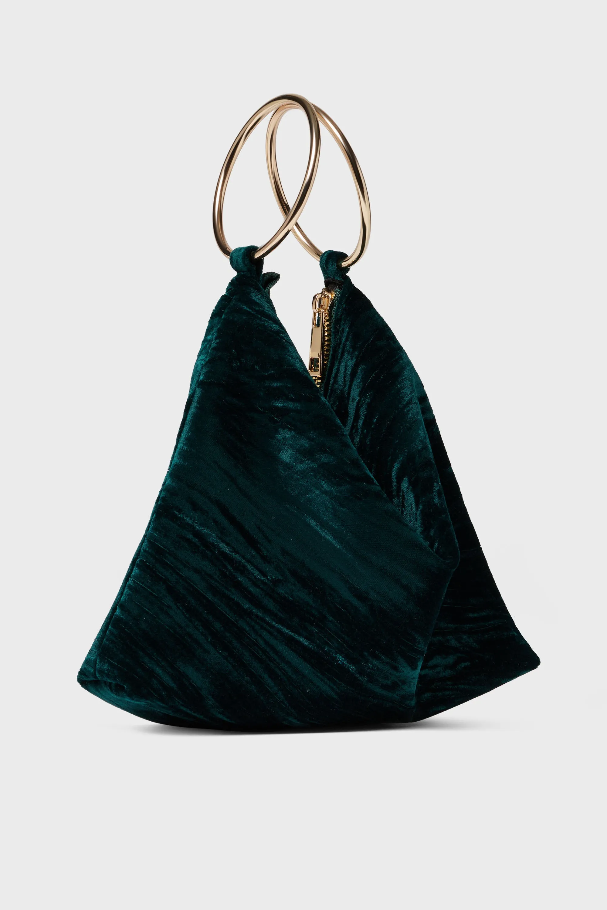 Emerald Jordi Velvet Convertible Bag