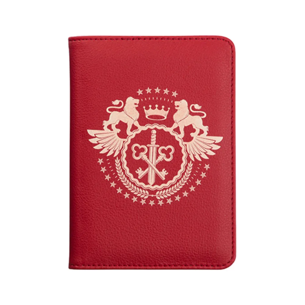 Engravables - PU LEATHER - Passport Holder -  9cm x 13cm -  Red