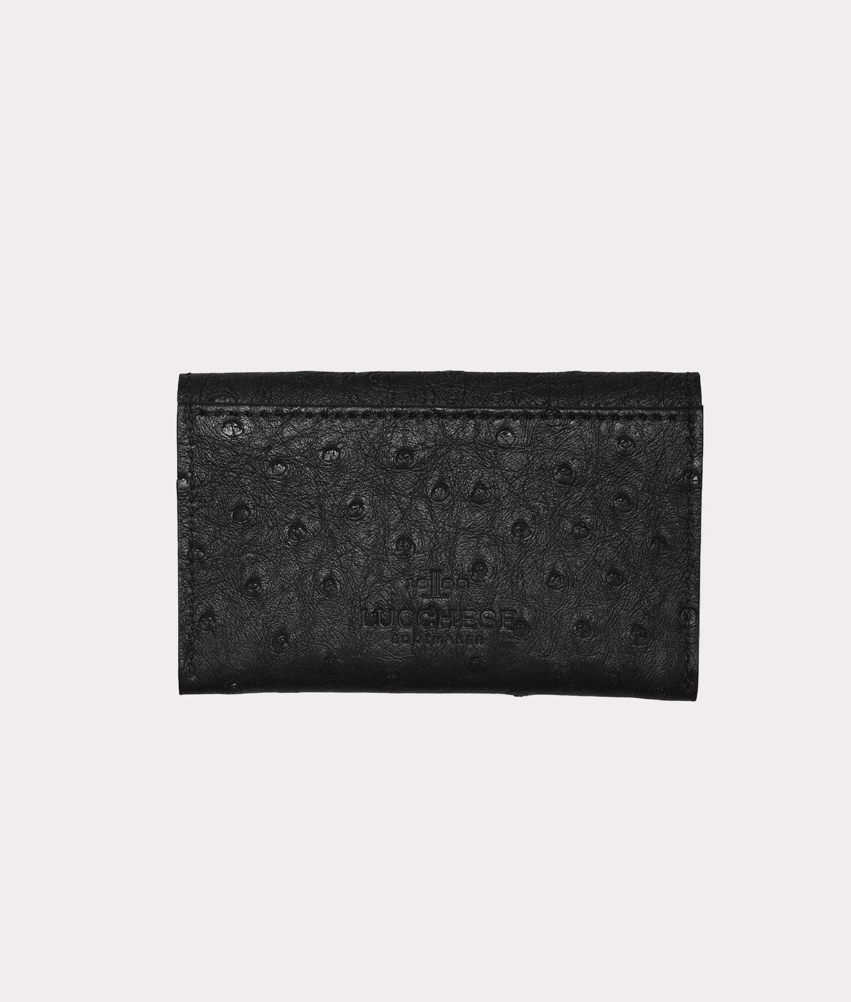 Envelope Card Case – Ostrich :: Black