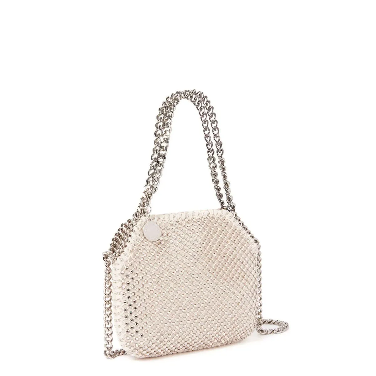 Falabella Mini Evening Bag Crystal Mesh, Honey