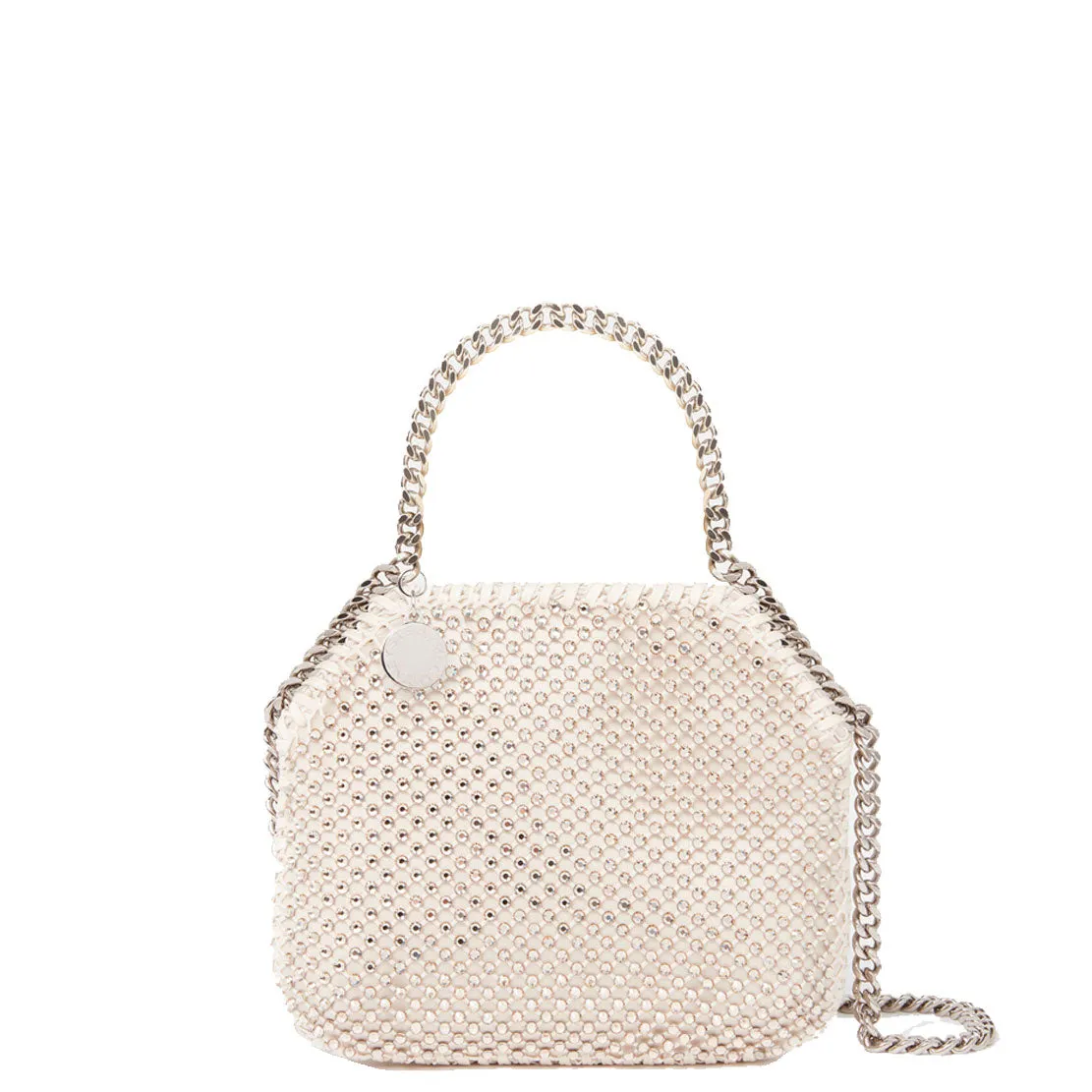 Falabella Mini Evening Bag Crystal Mesh, Honey