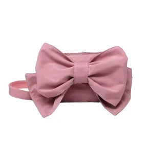 Fashionable Women's Zipper Clutch With Cute Bow