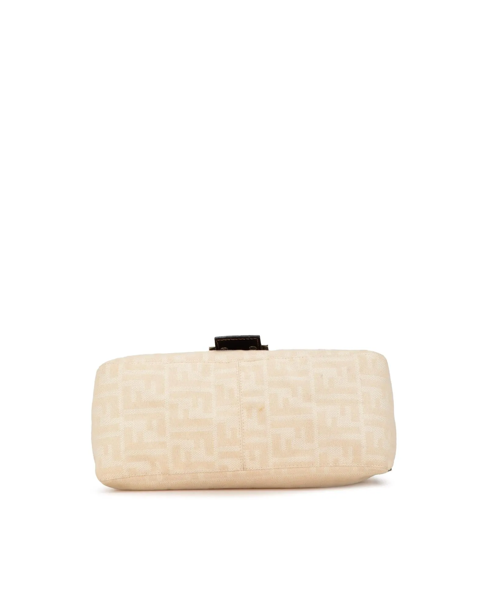 Fendi 2Jours Beige Canvas Shoulder Bag