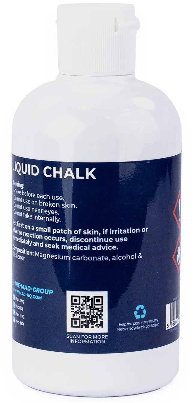 Fitness Mad Liquid Chalk 250ml Bottle - White