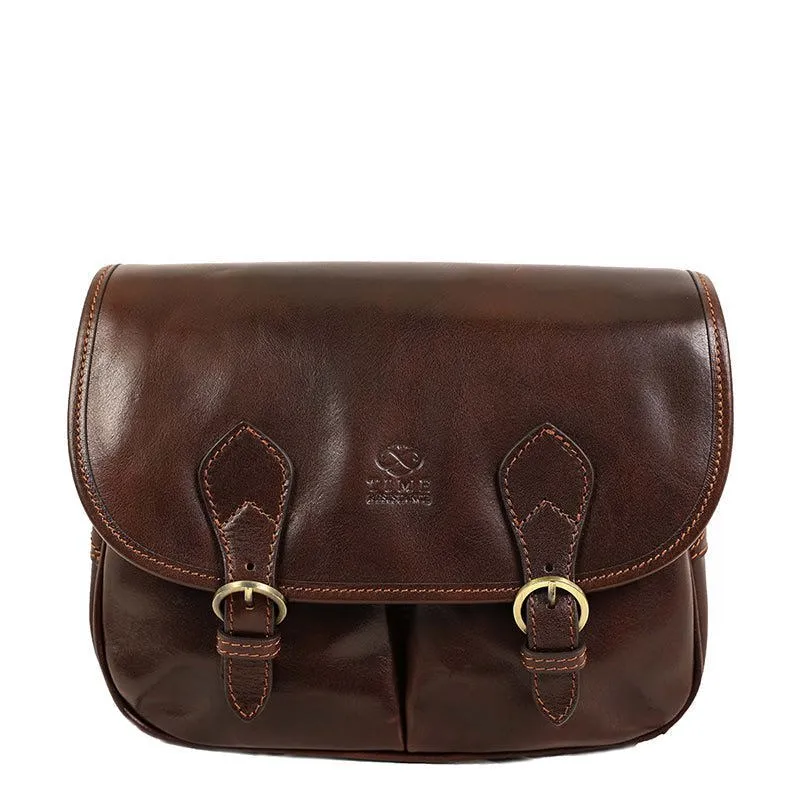 Full Grain Italian Leather Cross Body Bag - The Paris Wife