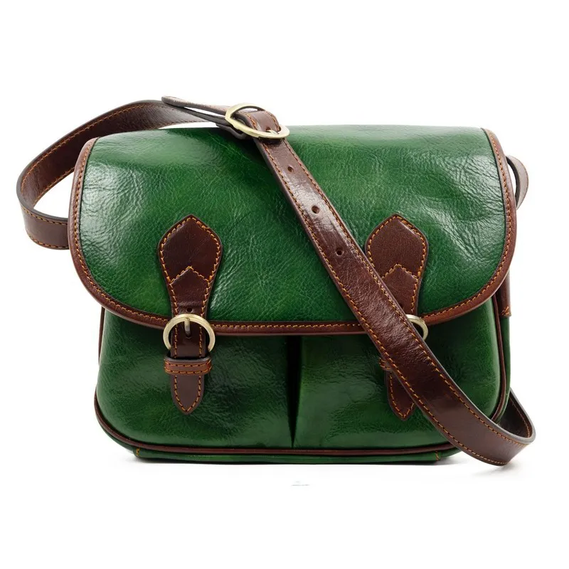 Full Grain Italian Leather Cross Body Bag - The Paris Wife