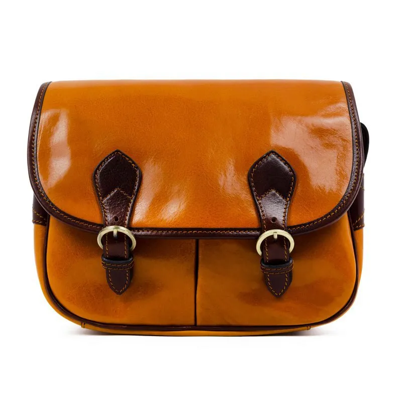 Full Grain Italian Leather Cross Body Bag - The Paris Wife