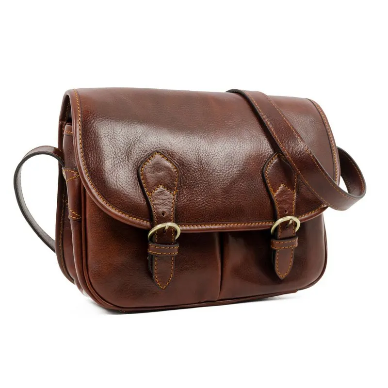 Full Grain Italian Leather Cross Body Bag - The Paris Wife