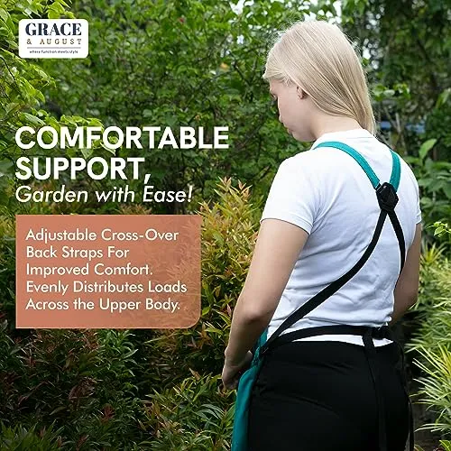 Gardening Apron with Pockets for Women & Men Garden Apron 7 Pockets