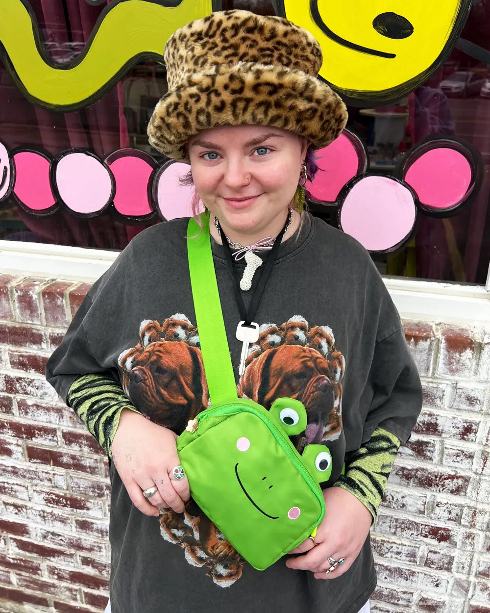 Googly Eyes Frog Fanny Pack