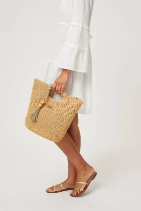 Grace Bay Mini Raffia Bucket Bag