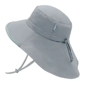 Grey Cotton Adventure Sun Hat