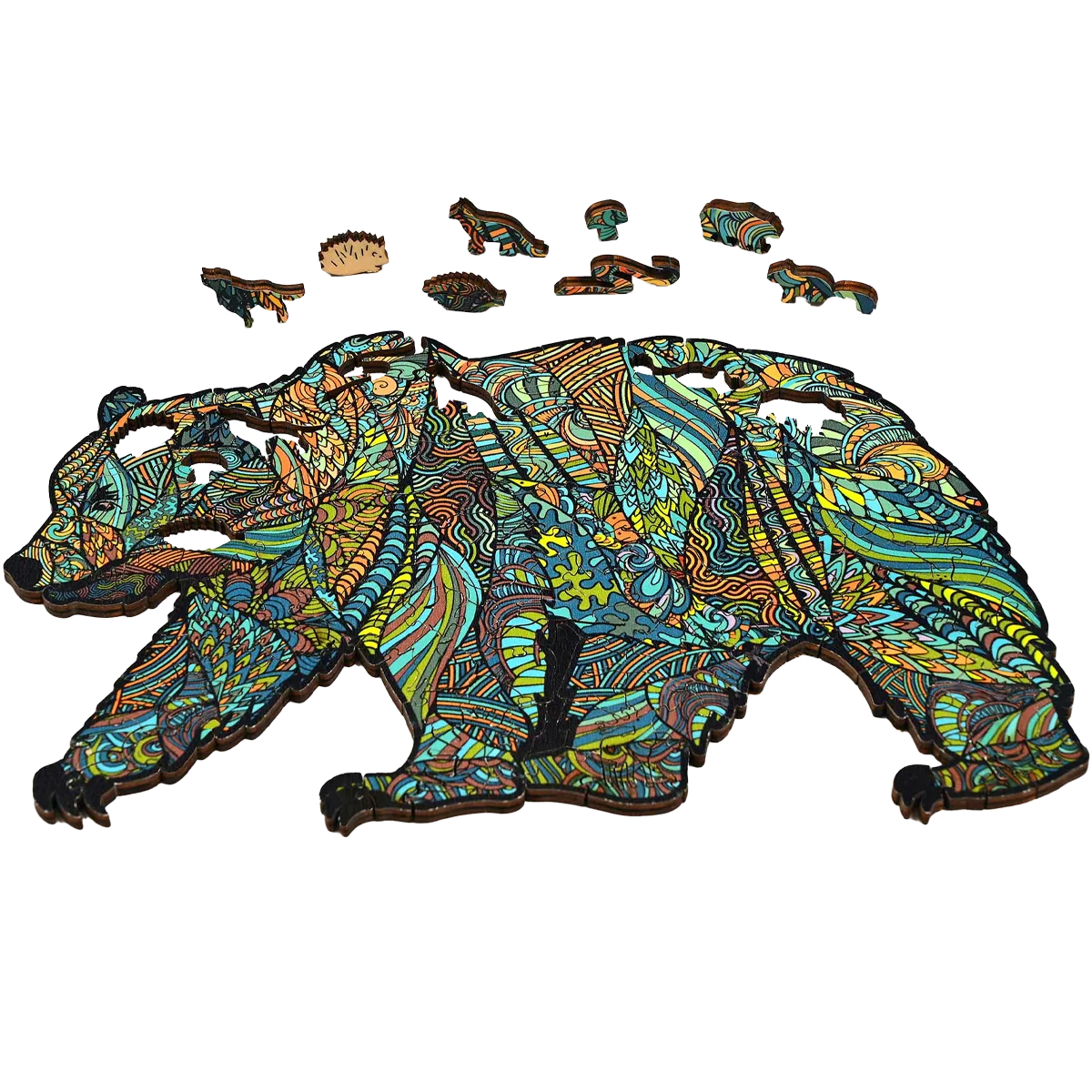 Grizzly Bear Wood Puzzle