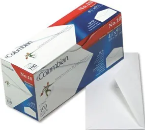 Gummed Flap Business Envelope V-Flap #10 White 100/Box