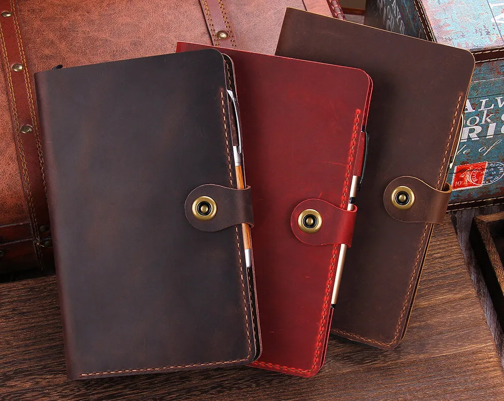 Handmade Leather Cover for 5"x8.25" Moleskine Notebook