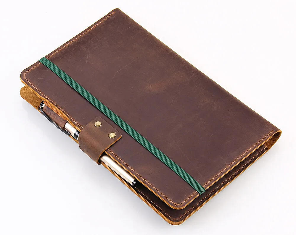 Handmade Leather Cover for 5"x8.25" Moleskine Notebook