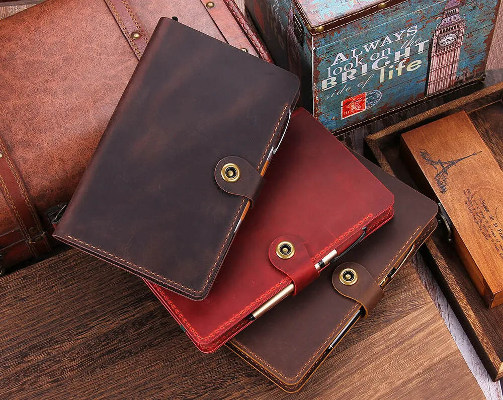 Handmade Leather Cover for 5"x8.25" Moleskine Notebook