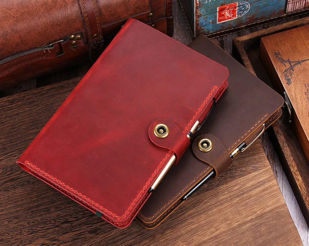 Handmade Leather Cover for 5"x8.25" Moleskine Notebook