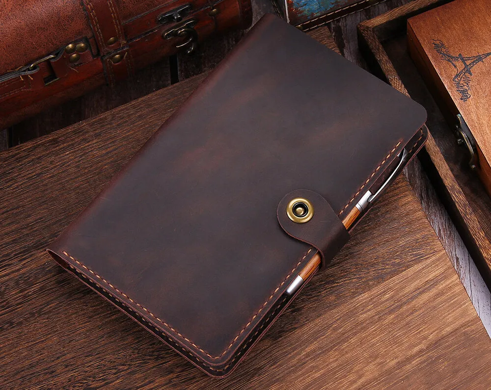 Handmade Leather Cover for 5"x8.25" Moleskine Notebook