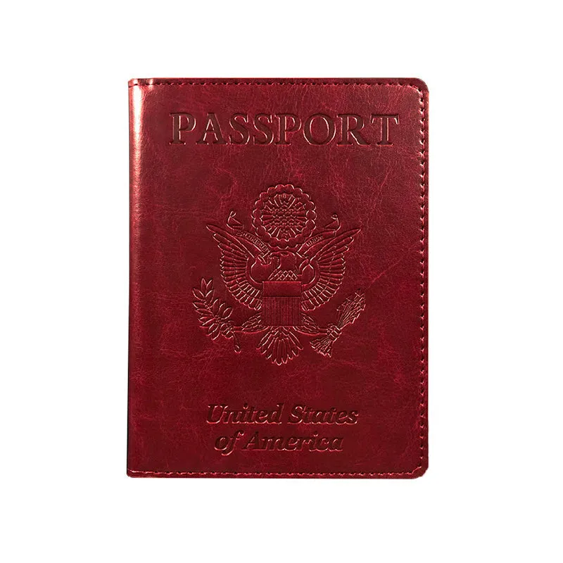 Haute Edition Unisex Bifold Passport Wallet with Vaccination Card Holder