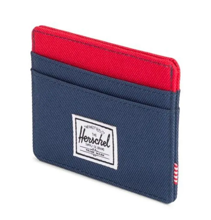 Herschel Charlie Card Holder – Navy/Red