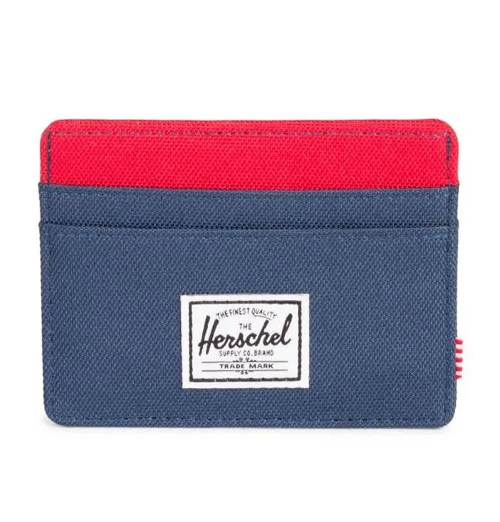 Herschel Charlie Card Holder – Navy/Red