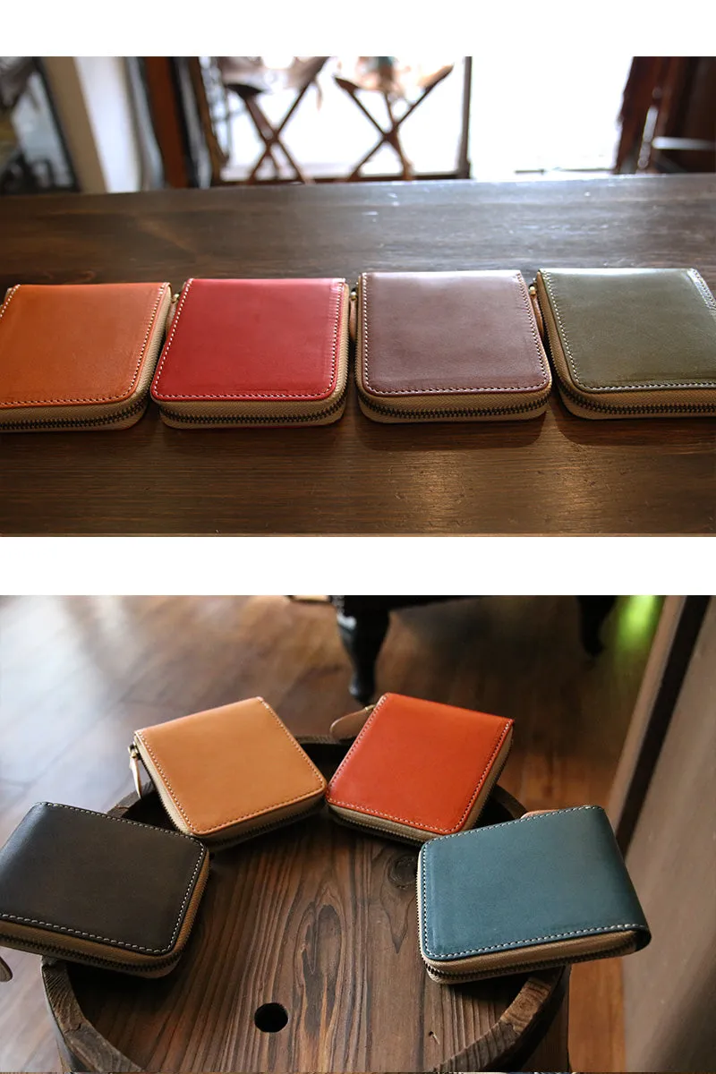 High Quality Tochigi Leather Fold Wallet, Handmade in Japan