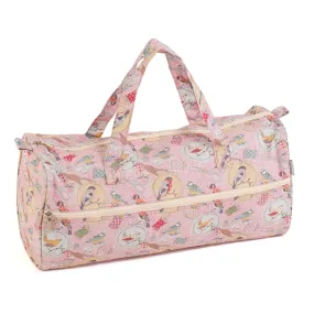 Hobby Gift: Knitting Bag: Birds on Bobbin: Item size: (d/w/h) 16 x 43 x 19cm.