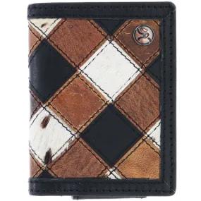 Hooey "Smackdown" Bi-Fold Money Clip Patchwork Wallet