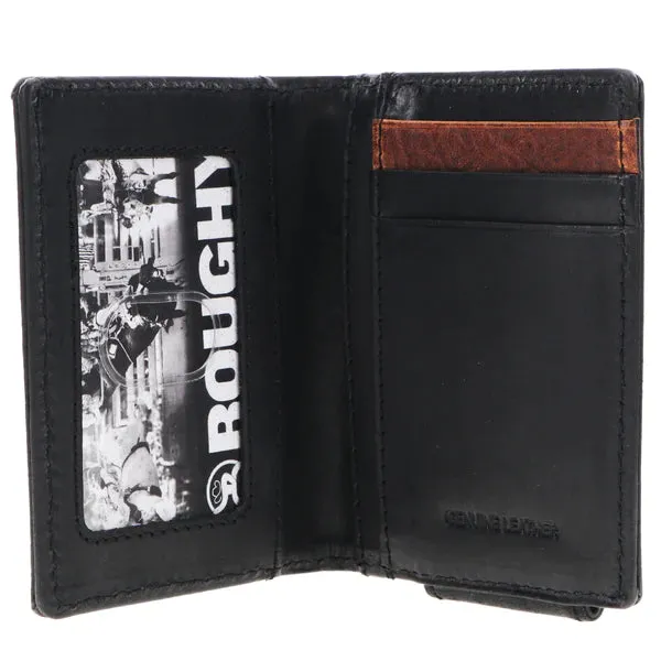 Hooey "Smackdown" Bi-Fold Money Clip Patchwork Wallet