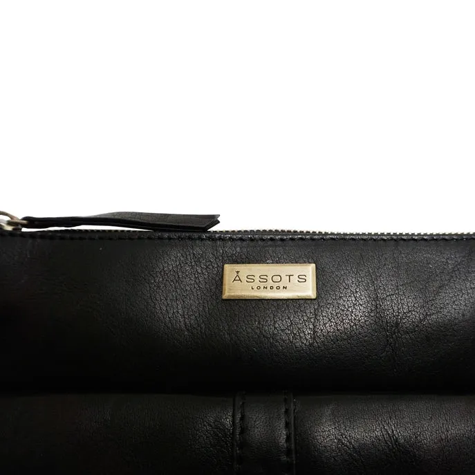 Hoxton Black Vintage Leather Crossbody Sling Bag