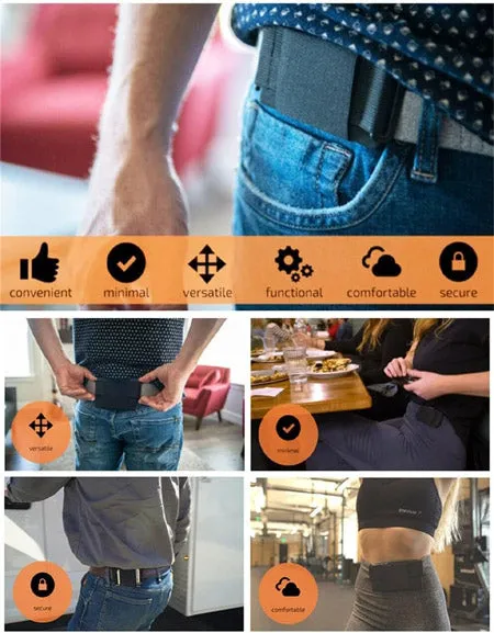 Invisible Wallet Waist Bag Belt Pouch