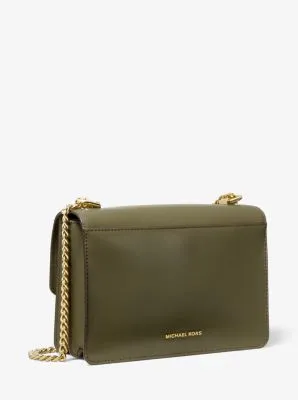 Jade Large Leather Crossbody Bag