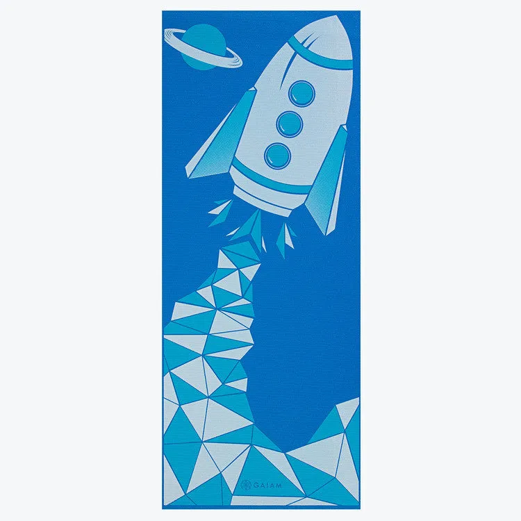 Kids Blue Rocket Yoga Mat (4mm)