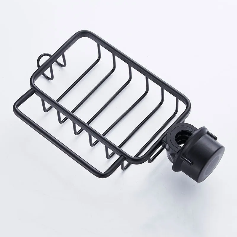 Kitchen Space Aluminum Sink Drain Rack Sponge Storage Faucet Holder Soap Drainer Shelf Basket Organizer Bathroom Accessories