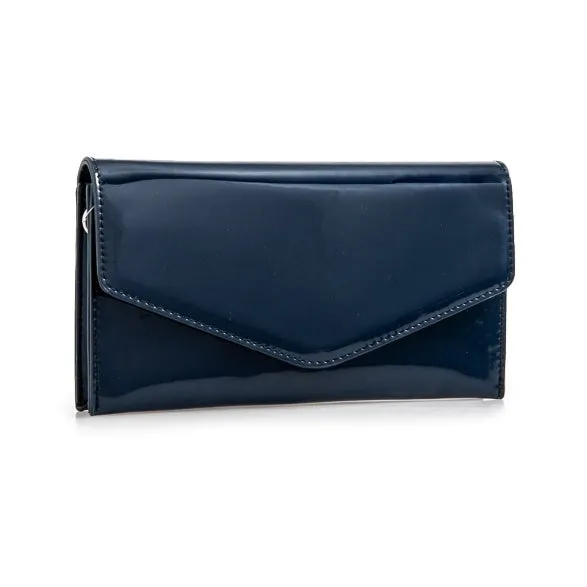 Koko L2493 Faux Patent Clutch Bag