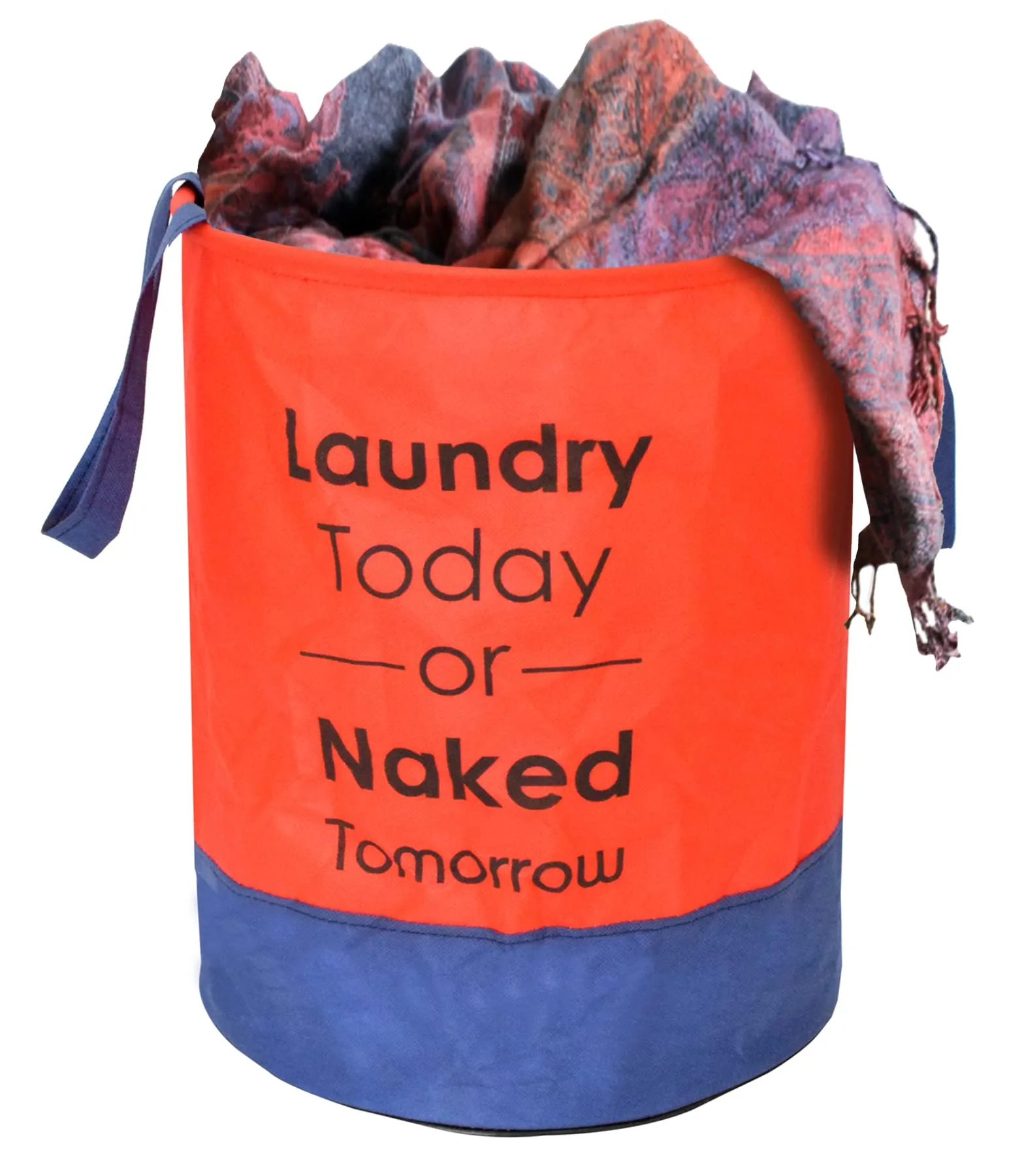 Kuber Industries Laundry Bag for Clothes, Toys With Handles, 45L (Red & Blue)-HS43KUBMART25869