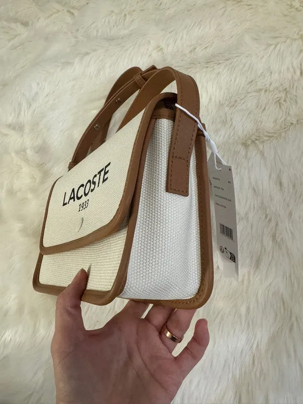 Lacoste Women's Flap Crossover Bag Natural Tan NF4507TD K02