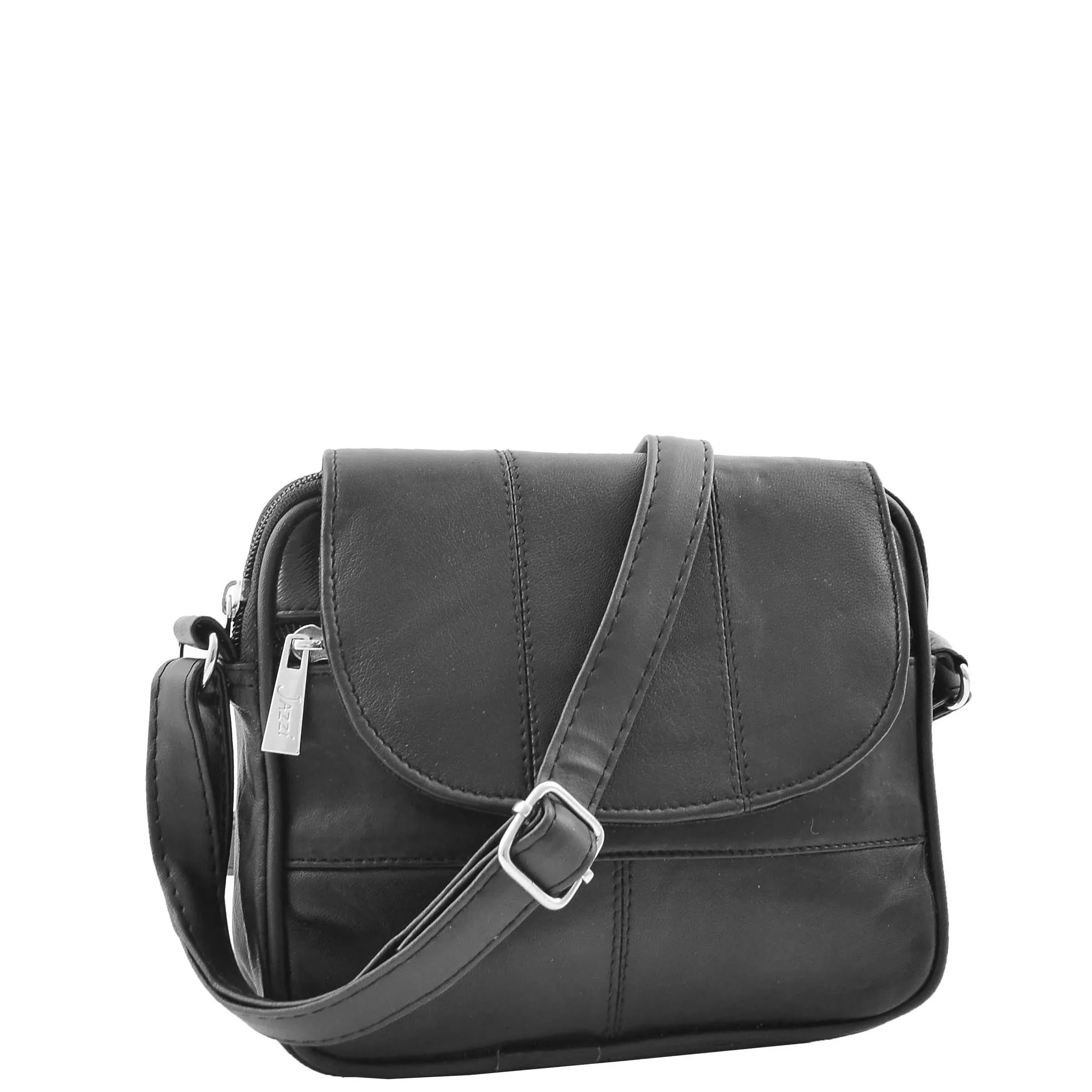 Ladies Crossbody Soft Leather Bag Everyday Casual Sling Pouch Cody Black