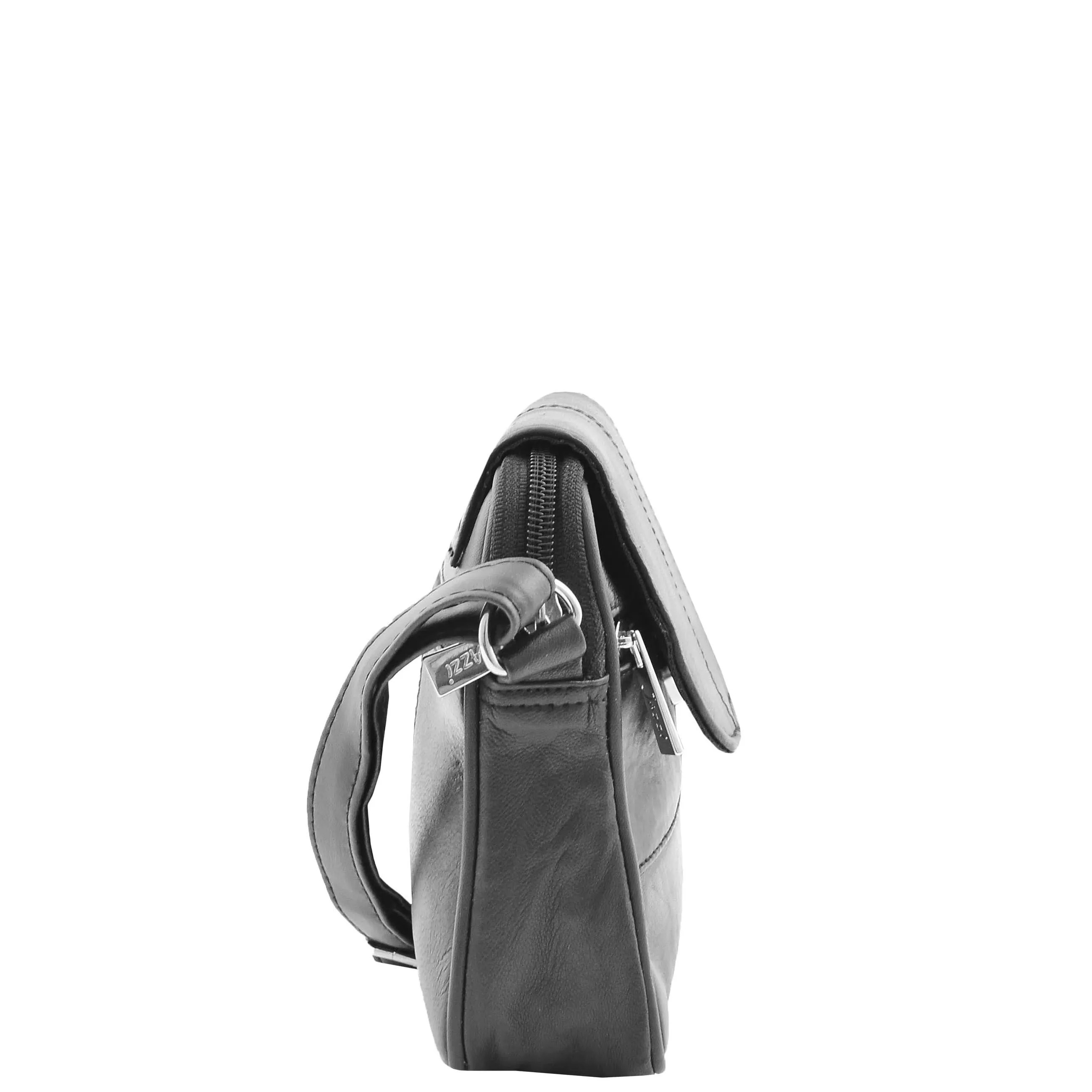 Ladies Crossbody Soft Leather Bag Everyday Casual Sling Pouch Cody Black