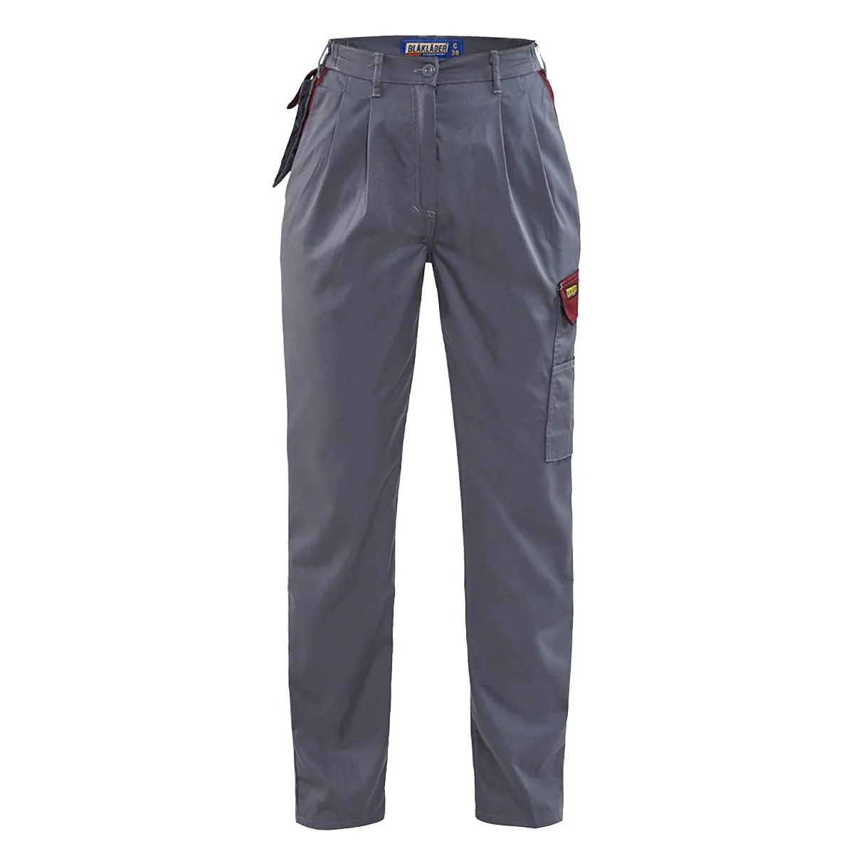 Ladies&#x20;Profile&#x20;Trouser&#x20;7105&#x20;Grijs&#x2F;Bordeaux&#x20;-&#x20;Bl&#xE5;kl&#xE4;der